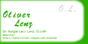 oliver lenz business card
