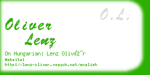 oliver lenz business card